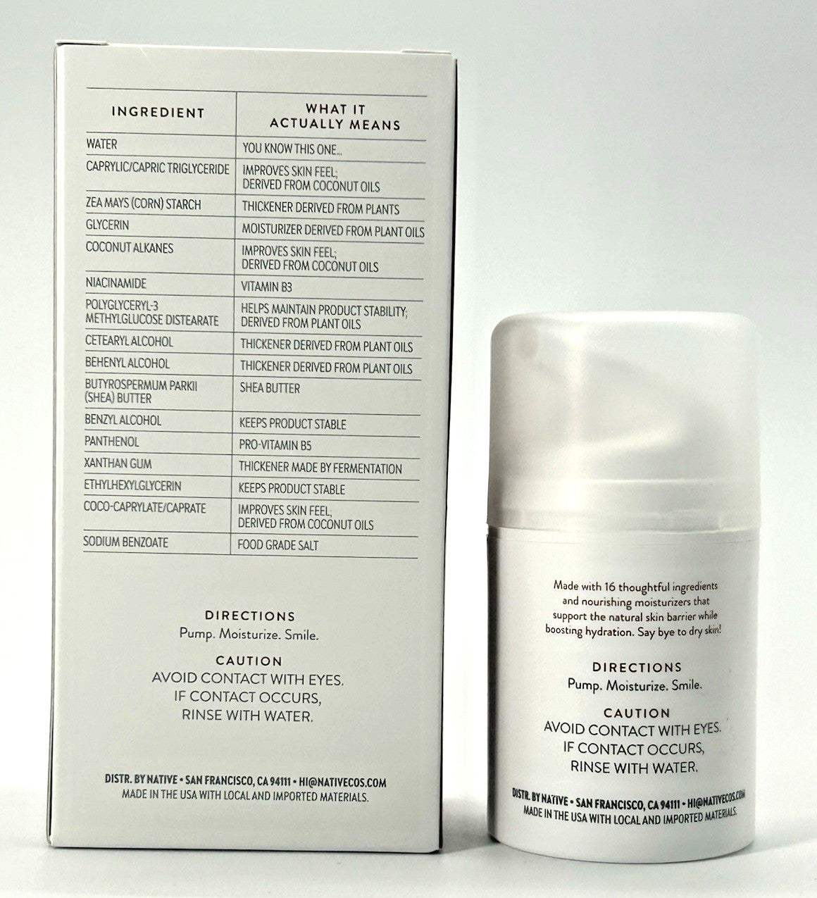 Coconut & Niacinamide Facial Moisturizer Lotion 1.7 oz
