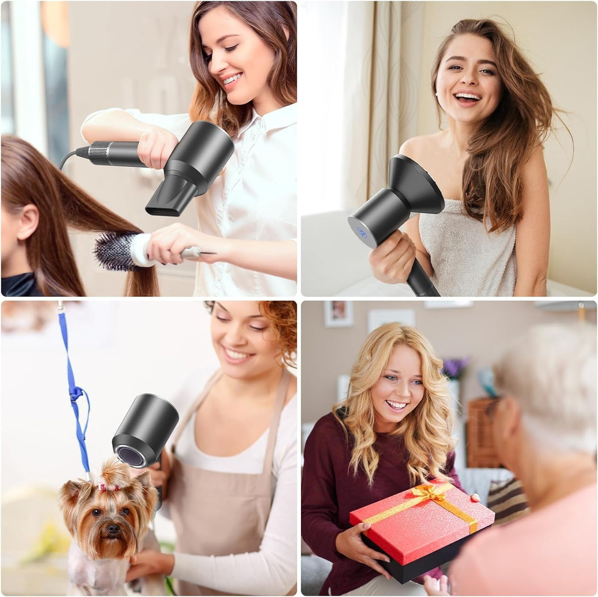 Professional Ionic Hair Dryer 110,000 RPM with Diffuser - 8 Modes