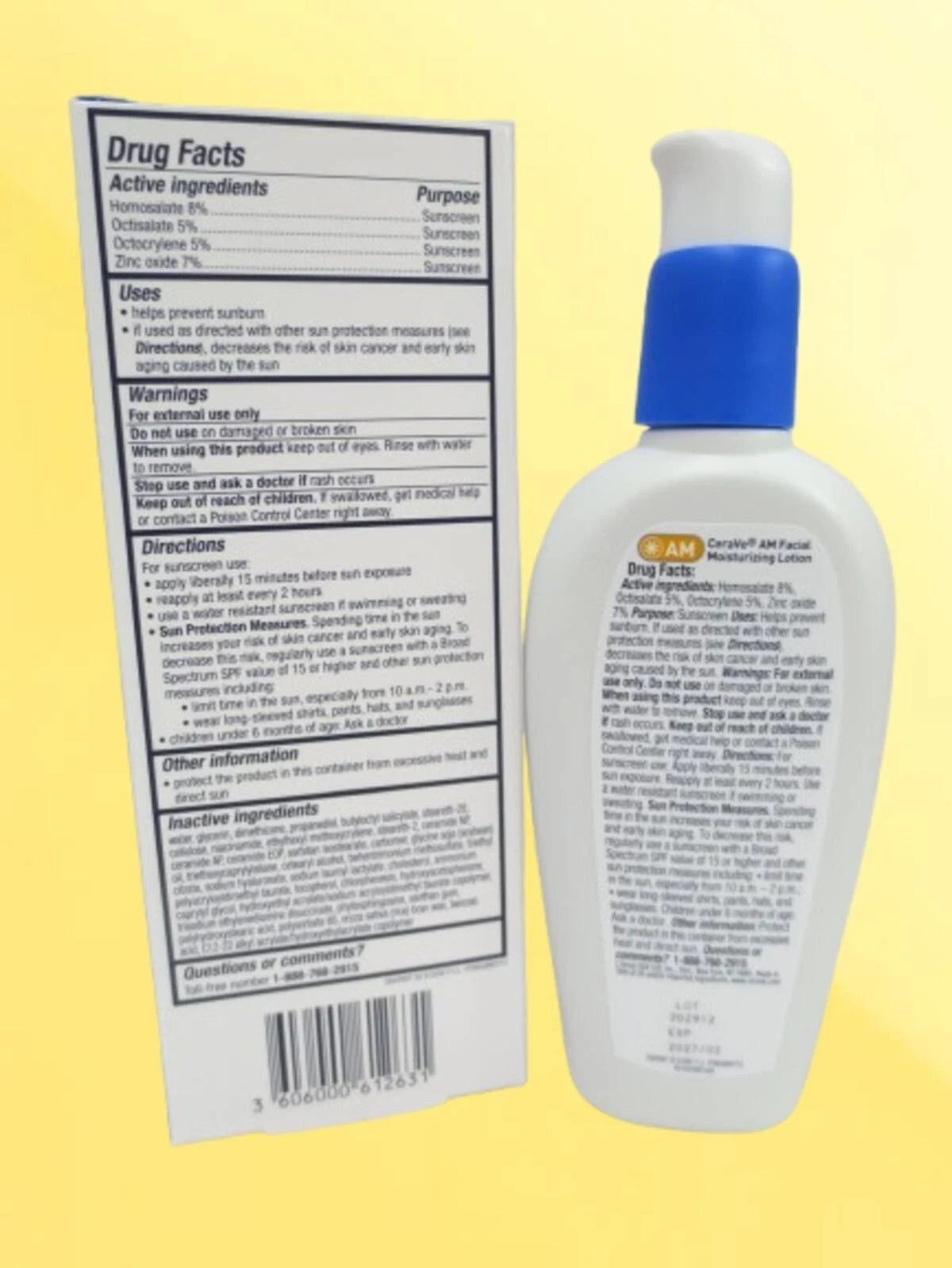 CERAVE AM FACIAL MOISTURIZING LOTION SPF 50 3 OZ BOX EXP: 2027 2PCS
