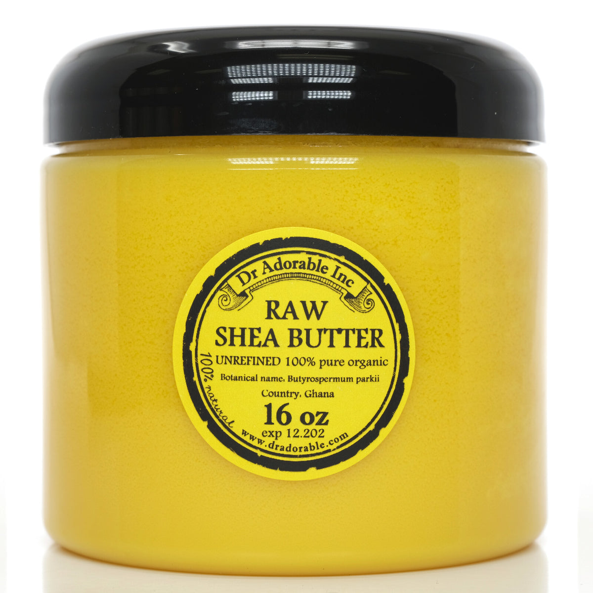Raw Unrefined Shea Butter - 100% Organic Cold Pressed