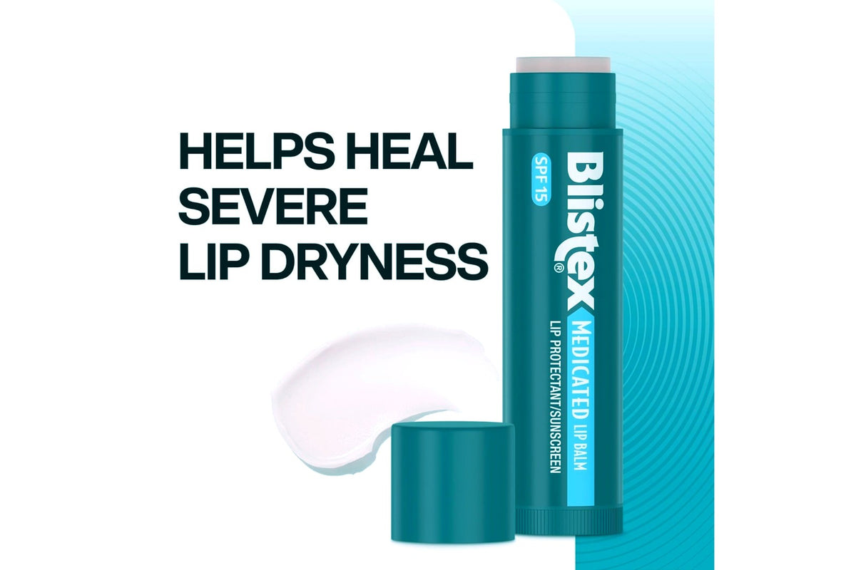 Medicated Lip Balm SPF 15 - Moisturizing Sunscreen for Dry Lips 0.15 oz