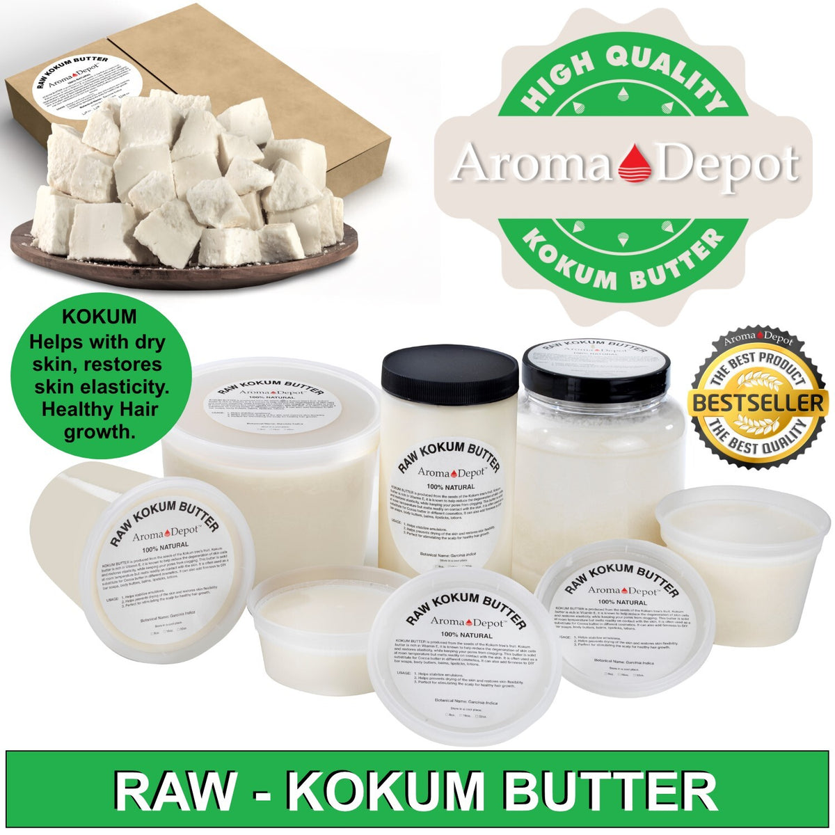 Natural Body Butter - Shea, Cocoa, Mango & Kokum
