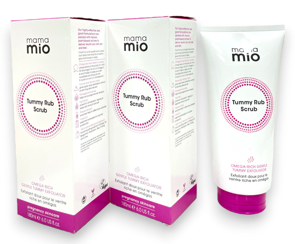 Mama Mio Tummy Rub Scrub Gentle Exfoliator (180ml/6fl.oz) Lot Of 2,