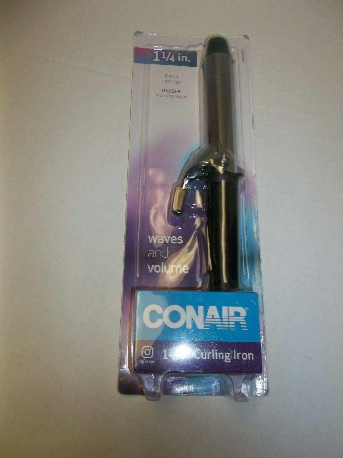 Conair 1 1/4 Inch Curling Iron with 2 Heat Settings - Professional Hair Styling Tool