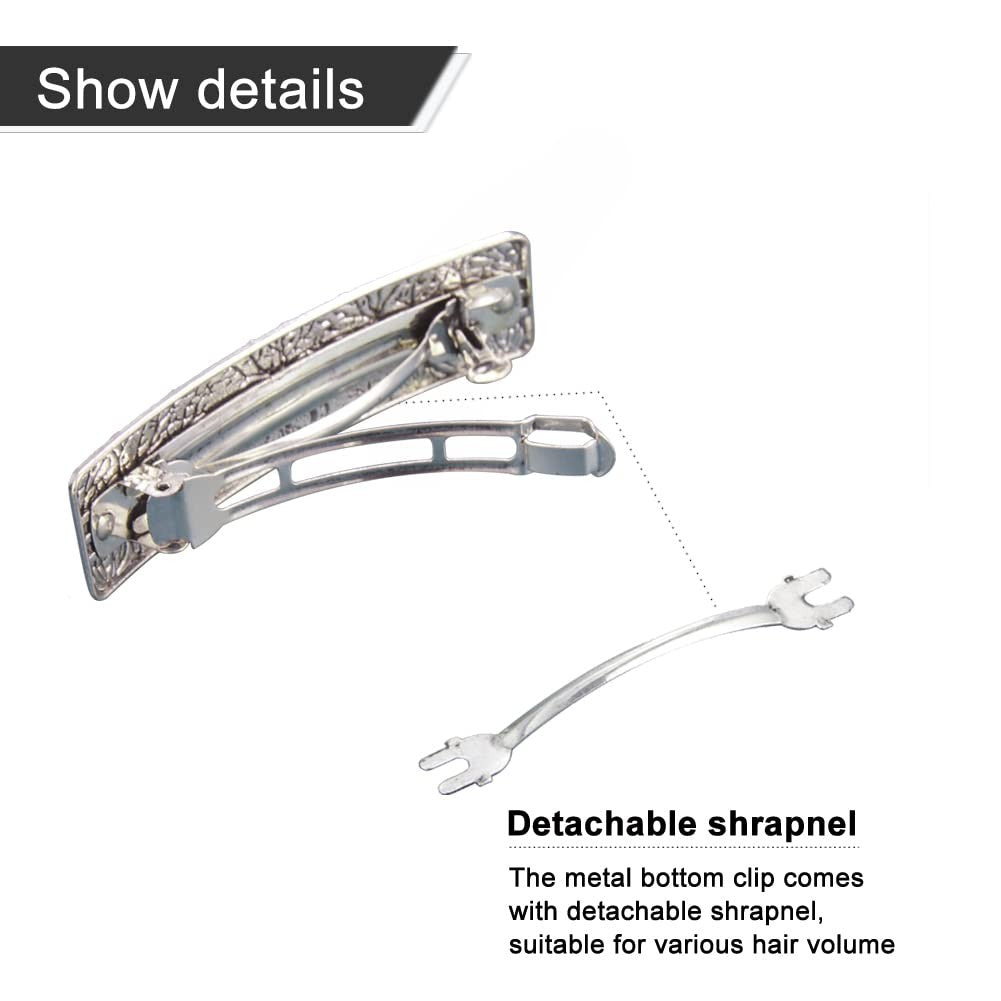 Dreamtimes Hair Clip Large Hand Crafted Metal 1 Count (Pack of 1),