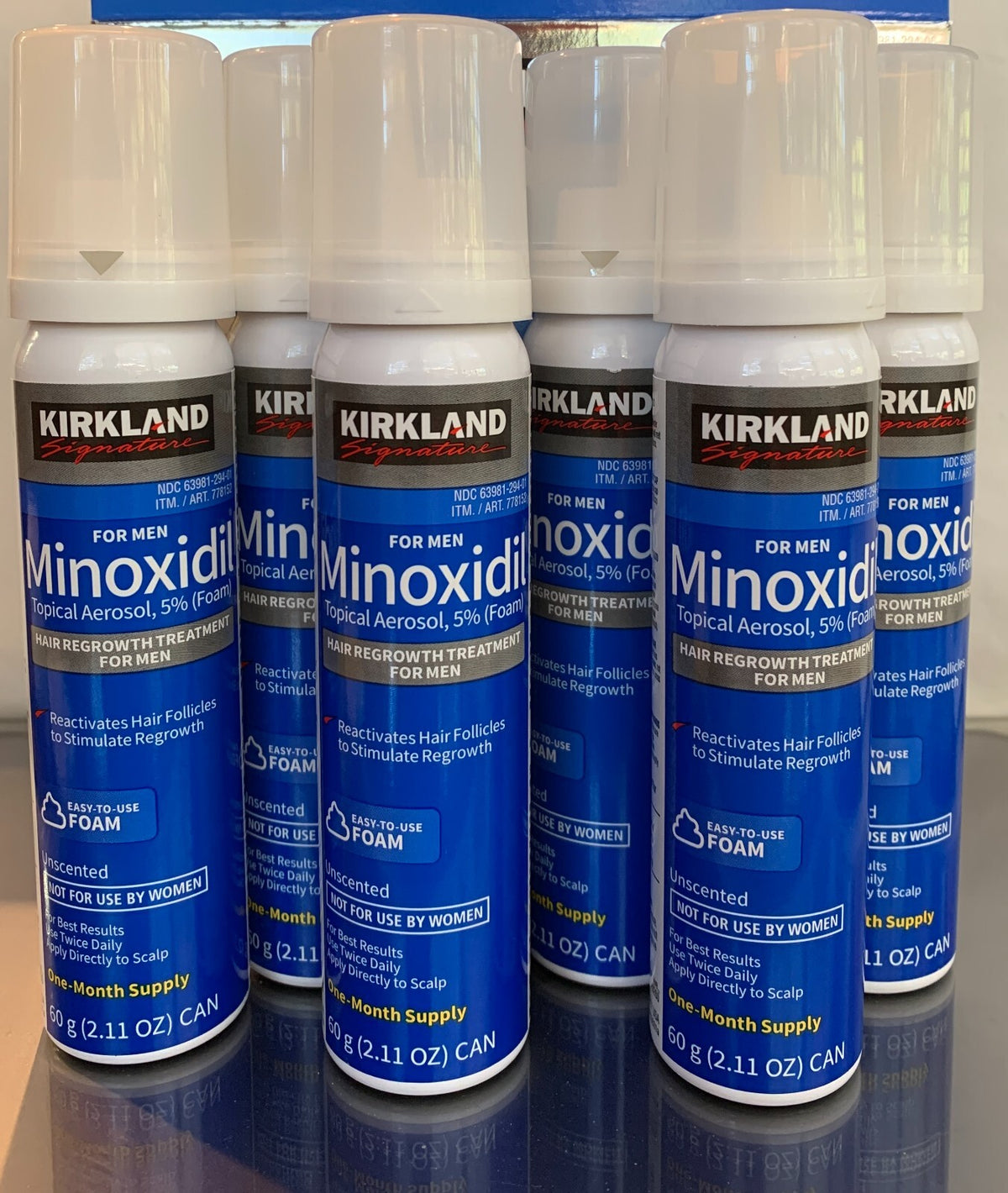 Minoxidil 5% Foam Hair Regrowth Treatment for Men, 12-Month Supply