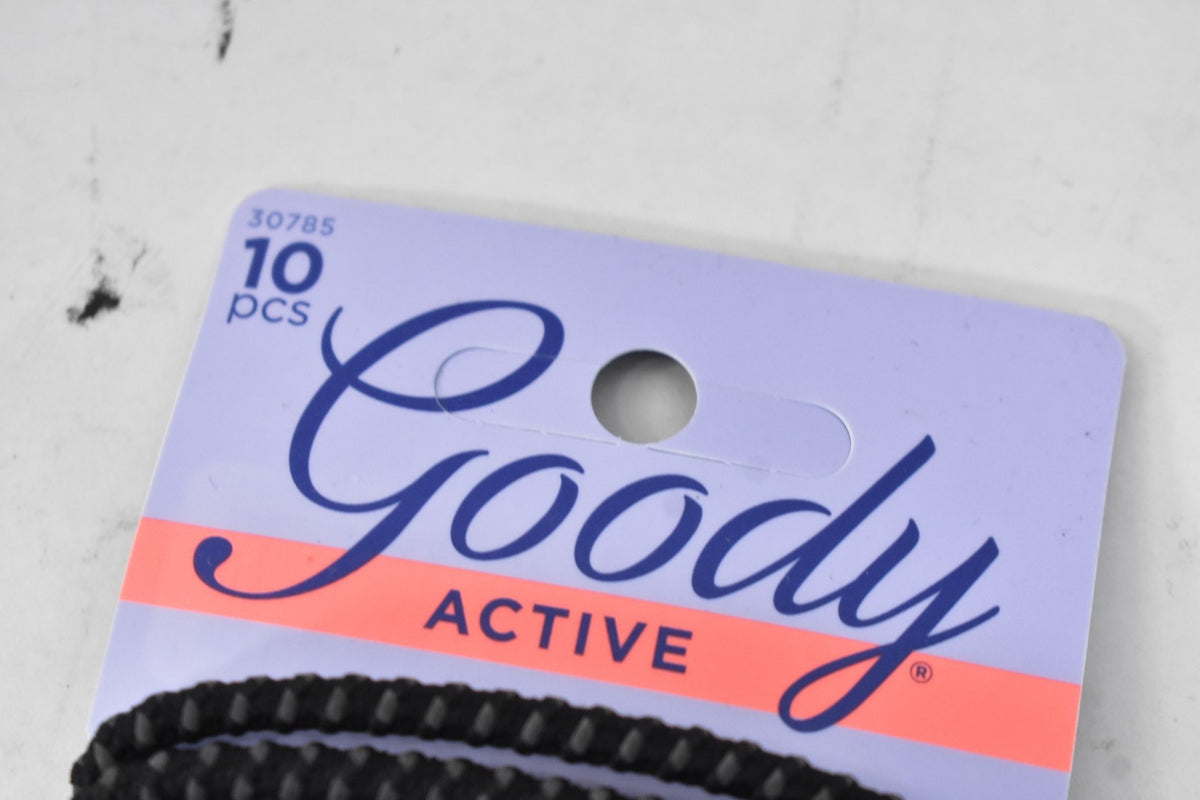 Goody Non Slip Womens Elastic Hair Ties Black 30 Total Slideproof