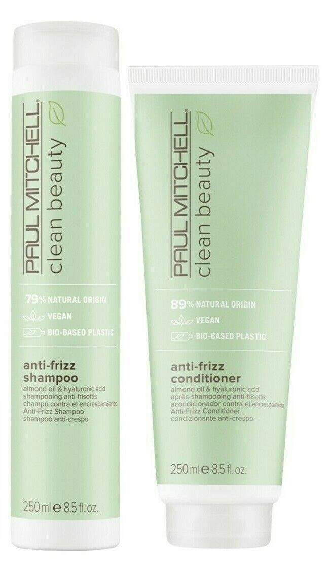 Anti-Frizz Shampoo & Conditioner Duo Set - Hydrating Hair Care 8.5 oz