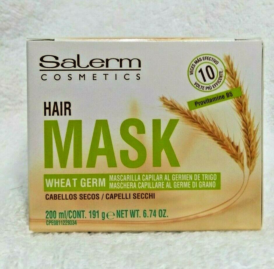 Wheat Germ Hair Mask - Nourishing, Softening & Revitalizing Dry Damaged Hair 200ml