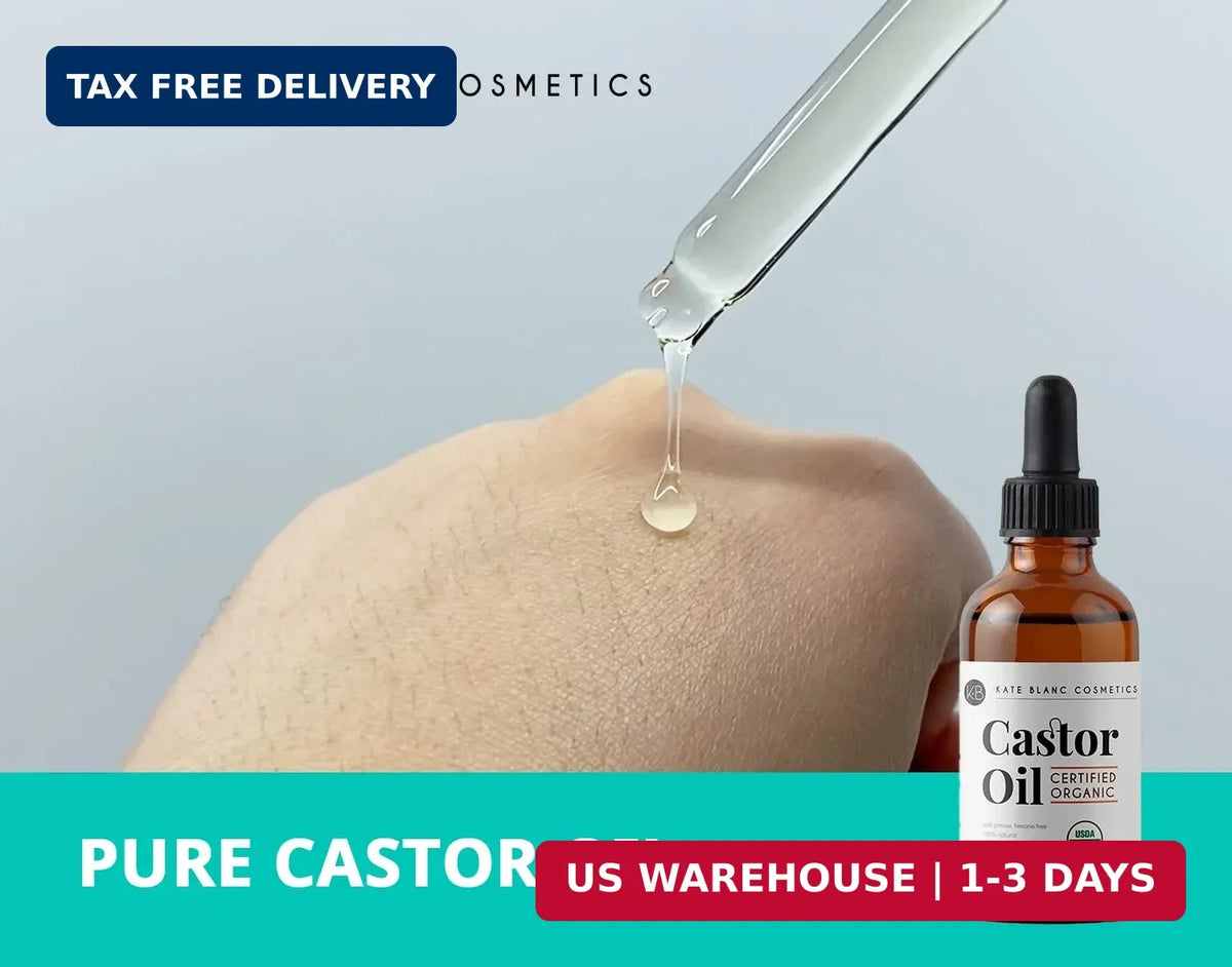 Organic Castor Oil for Hair & Skin - 2oz Pure & USDA Certified
