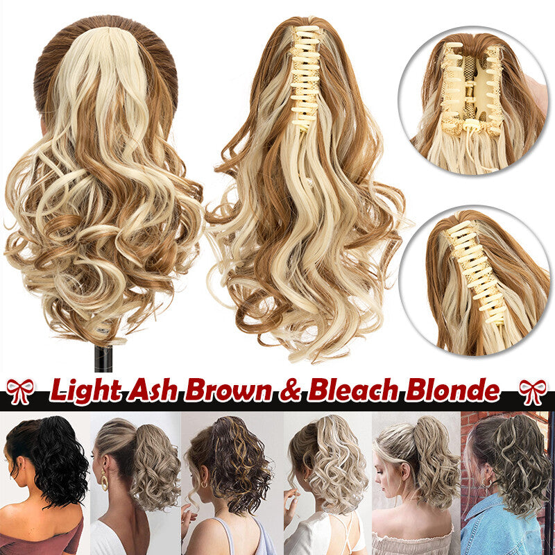 Clip-In Ponytail Hair Extensions 12-30 Inch Thick Synthetic Hairpiece
