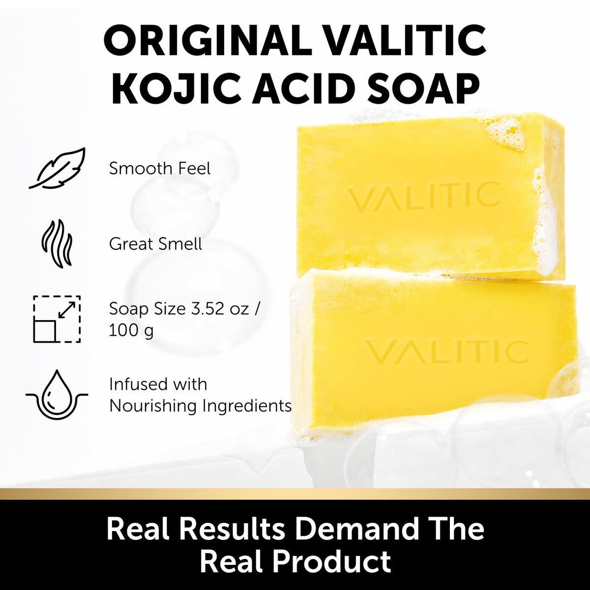 Brightening Lemon Turmeric Kojic Acid Bar Soap Pack of 5 - Clarify & Illuminate Skin