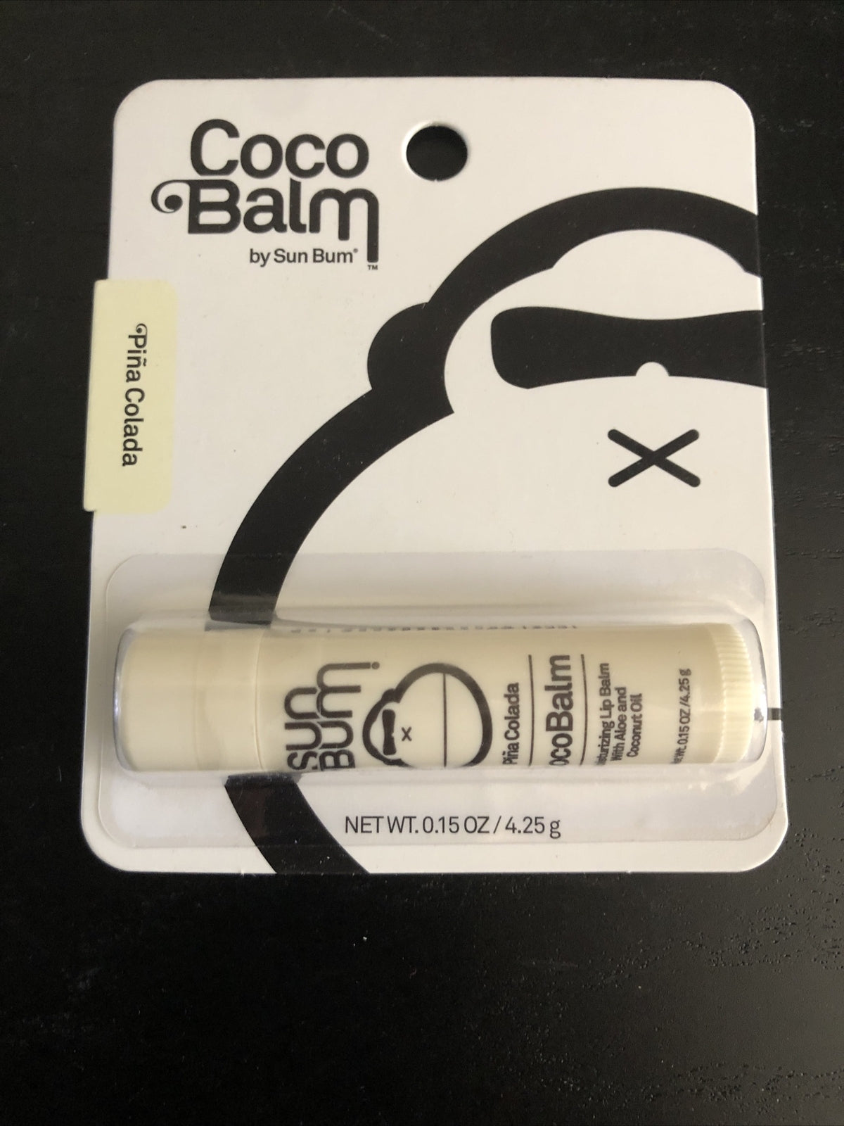 Coco Balm Lip Balm with Aloe and Coconut Oil - Pina Colada Flavor, Moisturizing Lip Treatment
