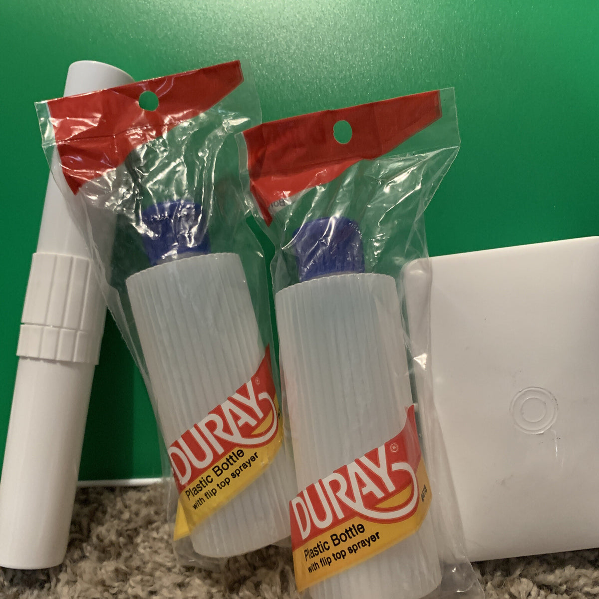 Vintage 1985 Travel Toiletry Set - Plastic Bottles, Soap & Toothbrush Holder