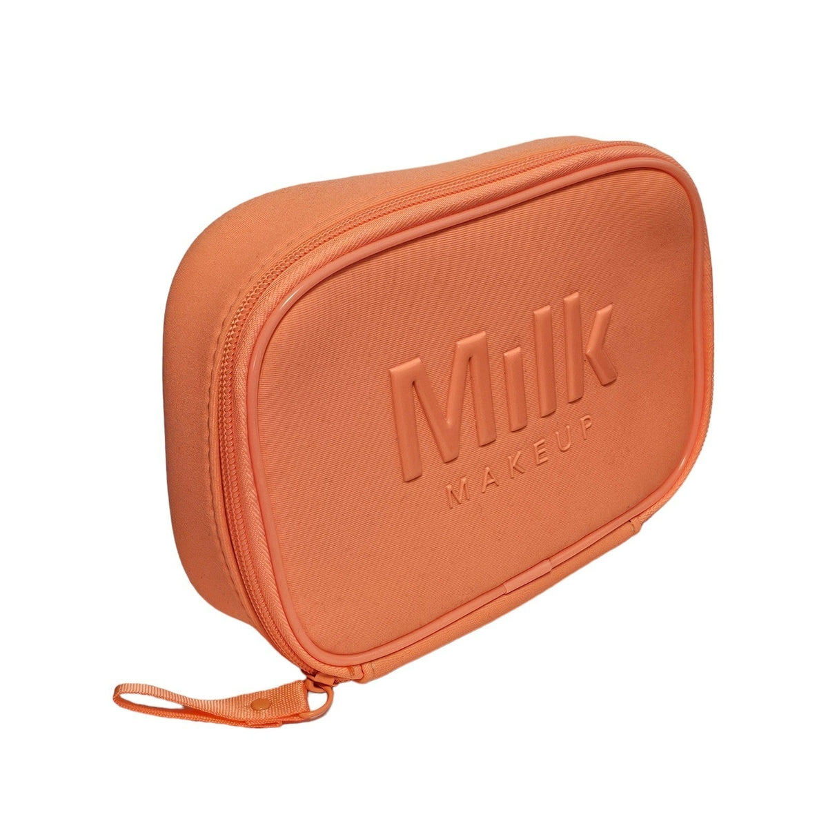 Orange Zippered Cosmetic Makeup Bag Case - Padded Travel Organizer