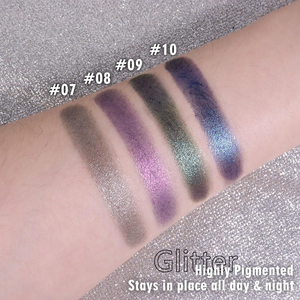 Sparkly Eyeshadow Palette - Green, 0.04 Ounce, Compact Makeup