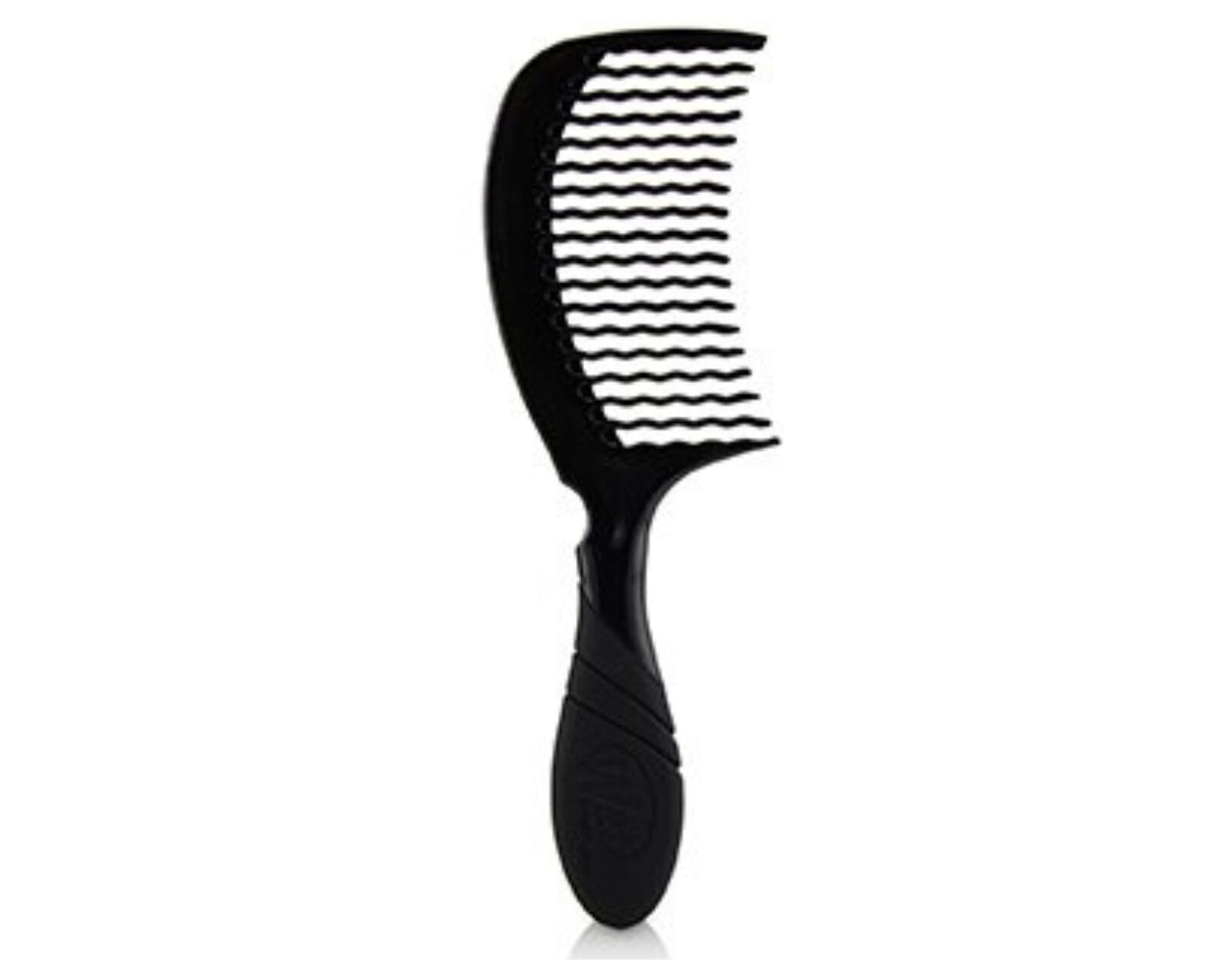 Wet Detangling Comb with WaveTooth Design for Gentle Hair Care - Blackout