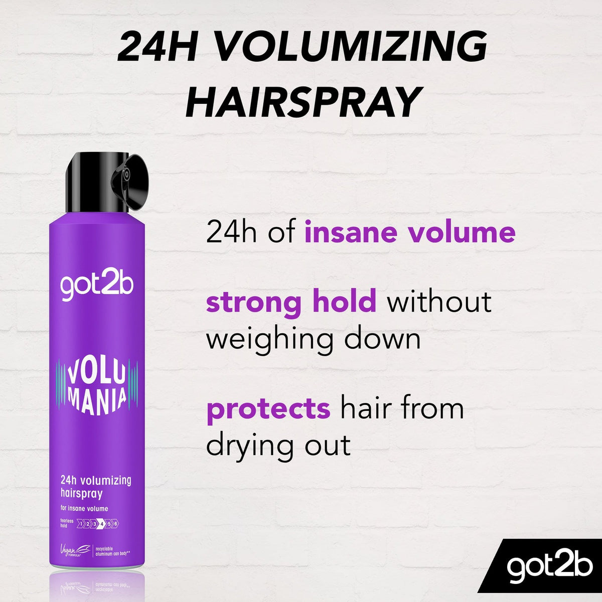 Volumizing Hairspray 300ml - Long-Lasting Root-to-Tip Volume