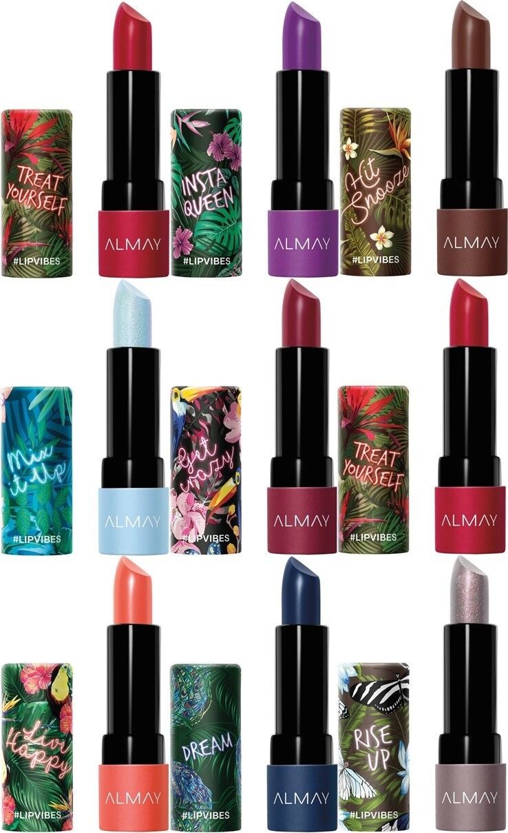 Almay Lip Vibes Lipstick 2 Pack - High Impact Color & Comfort, Multiple Shades