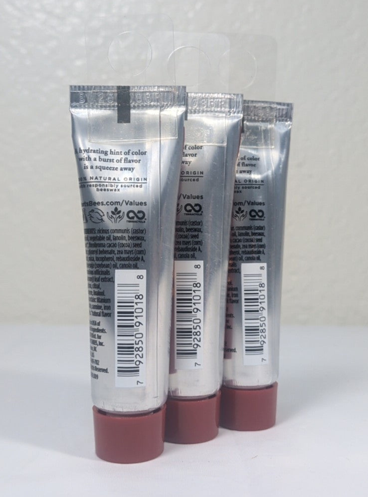 Squeezy Tinted Lip Balm Set - Mandarin Granita, Natural Moisturizer, 3 Pack