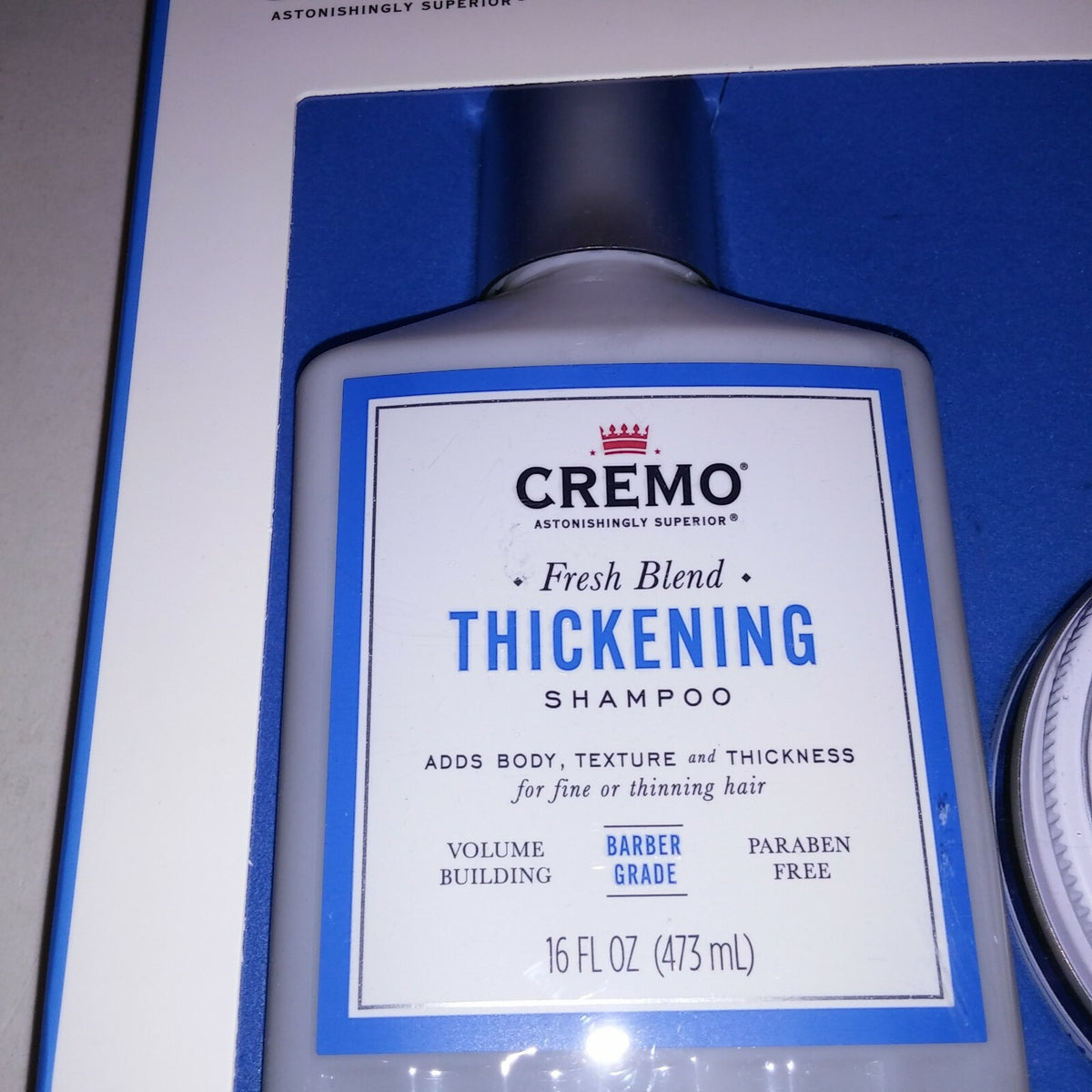 Cremo Hair Styling Kit Men's Gift Set Thickening Shampoo & Paste