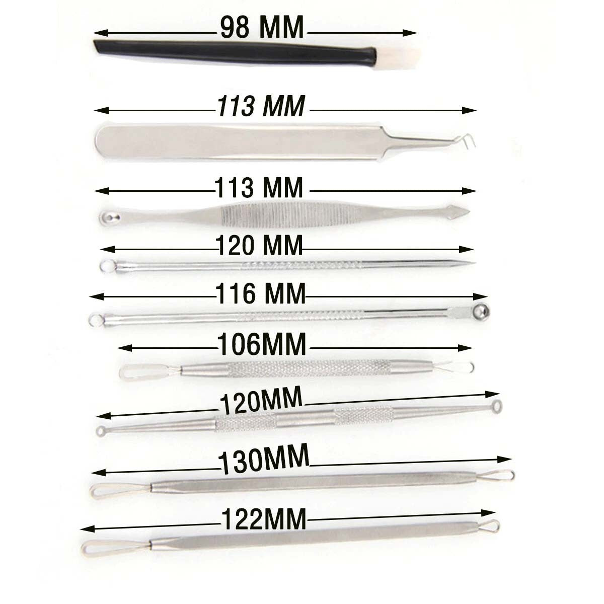 Blackhead & Pimple Extractor Kit - Acne Removal Tool Set for Face