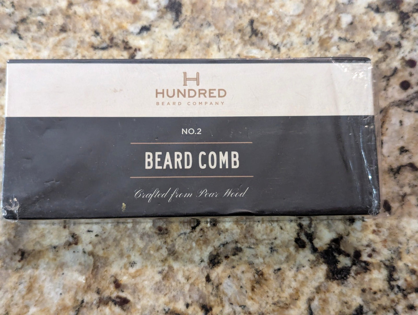 Beard Comb Made from Pear Wood - No. 2 Styling Tool for Grooming