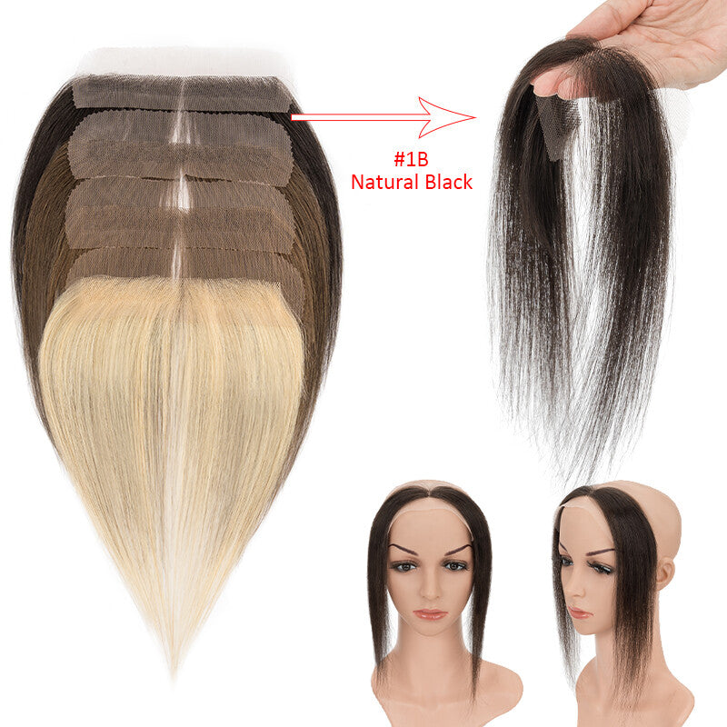 Receding Hairline Full Lace Hair Topper - Remy Human Hair Patch for Thinning Hair
