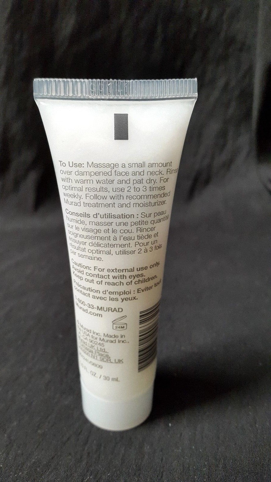 Murad AHA BHA Exfoliating Facial Cleanser 1 oz Pack of 2 - Gentle Skin Polisher