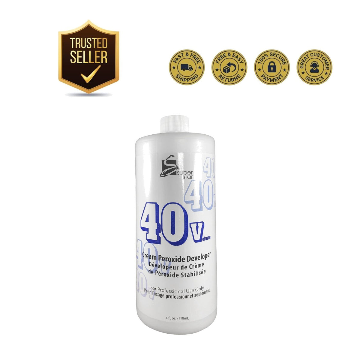 Cream Peroxide Developer, 4 Ounce - Hair Color Lift