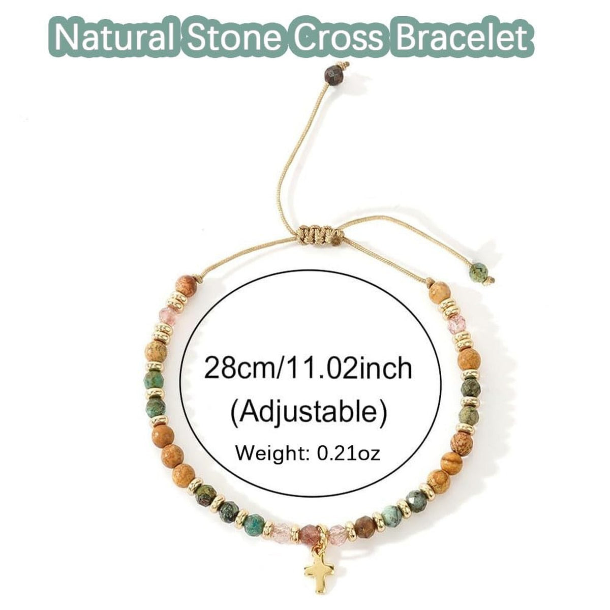Christian Cross Bracelet for Women - Inspirational Healing Jewelry Gift