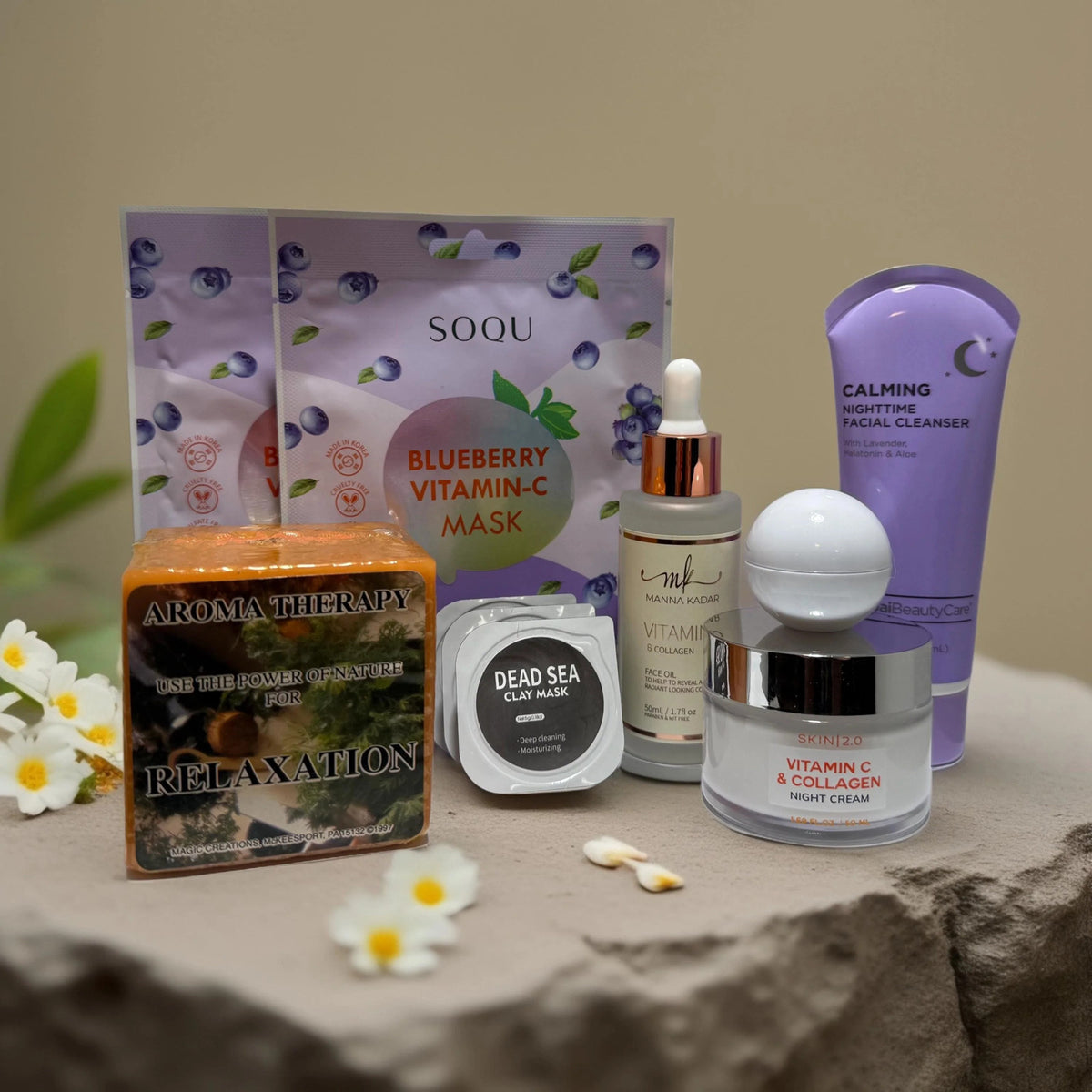 Curated Skincare Gift Box Set with Handmade Products - Multiple Tiers