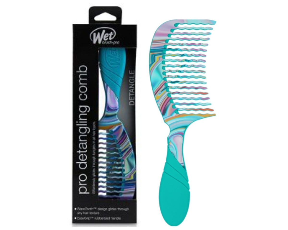 Electric Detangling Comb - Electric Dreams Chromatic Swirl WaveTooth Hairbrush