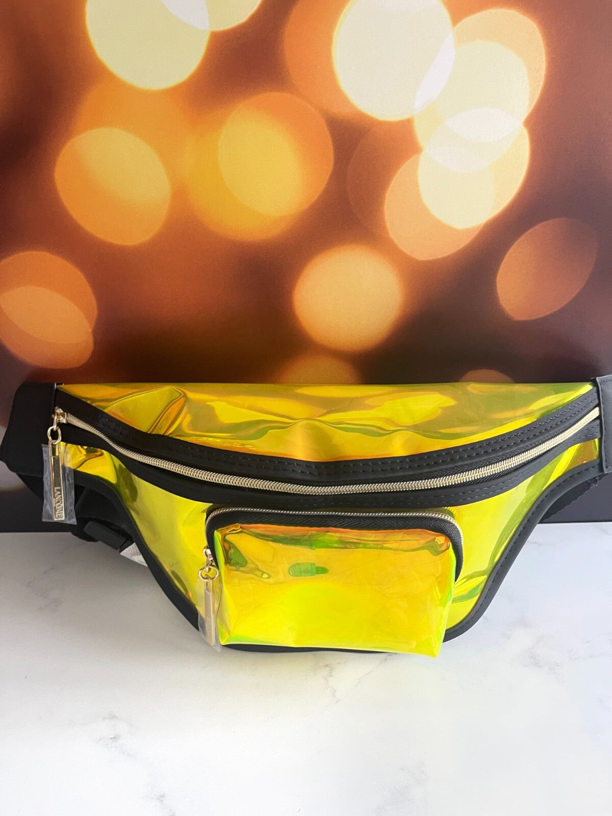 Holographic Belt Bag - Lancome Signature Yellow New