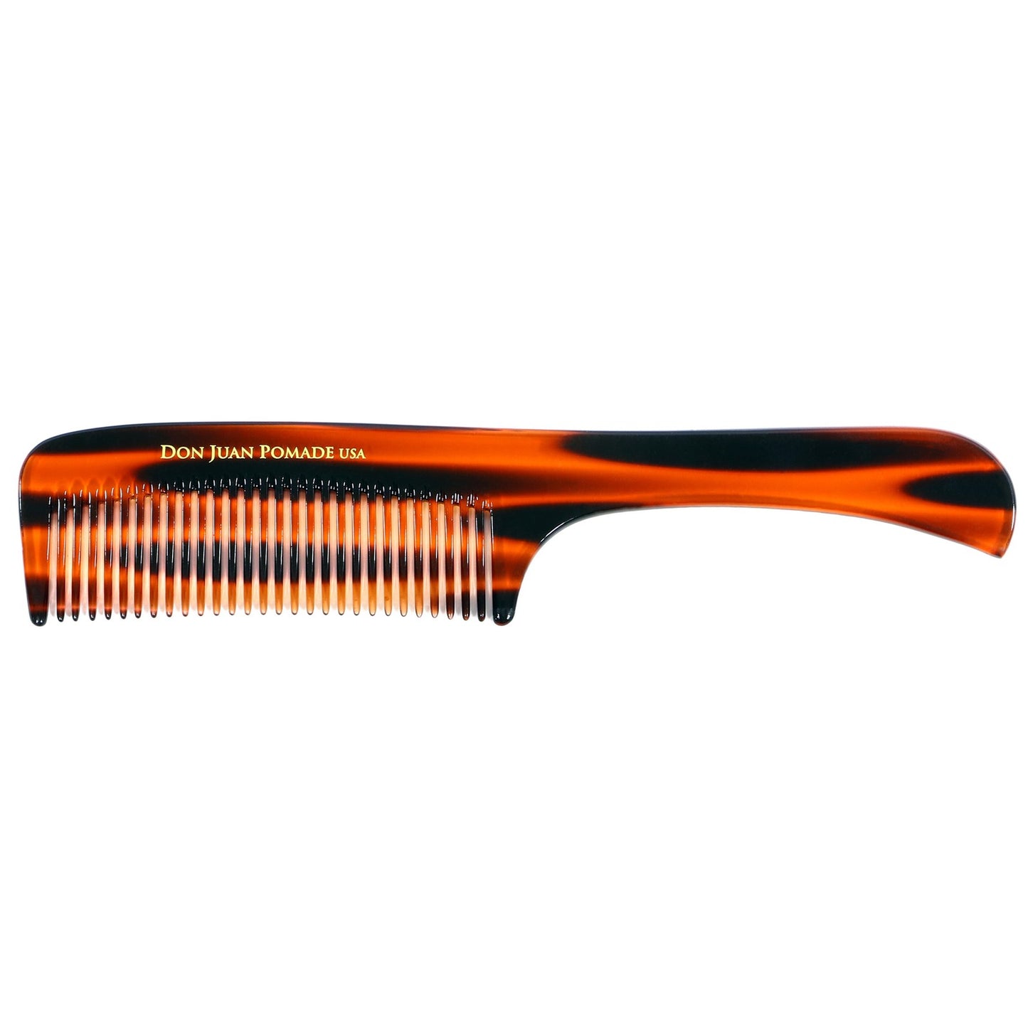 Handmade Tortoise Style Comb - 8.7 Inch Hair Styling Handle Comb