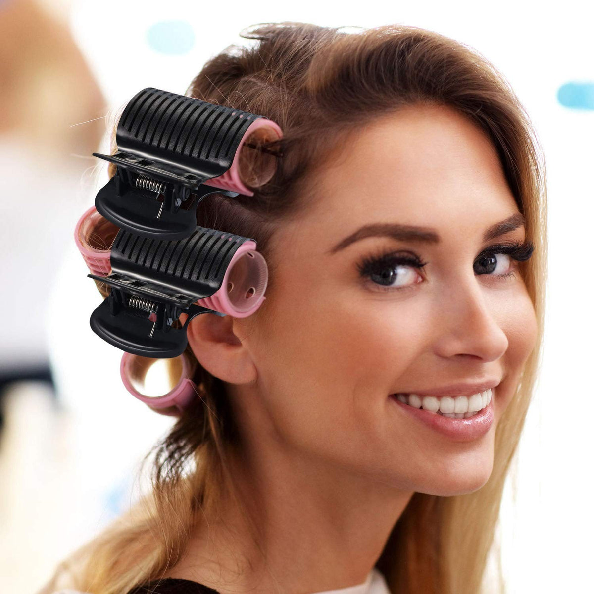 Plastic Hot Roller Clips Set for Perfect Curls - Heat Resistant Hair Styling Accessories