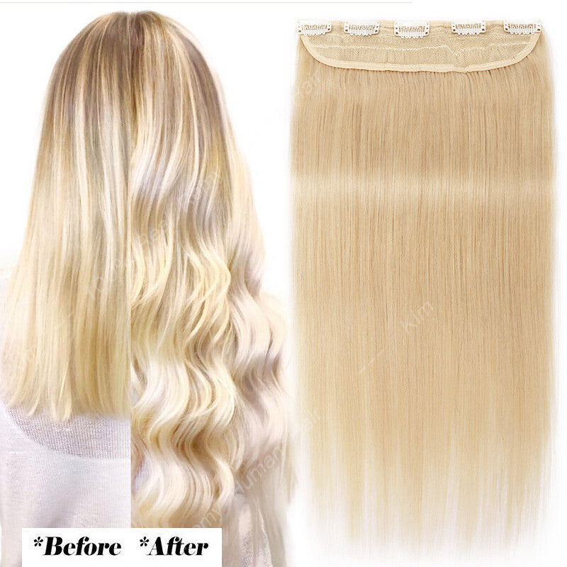Remy Human Hair Clip-In Extensions 3/4 Full Head - Multiple Colors & Lengths