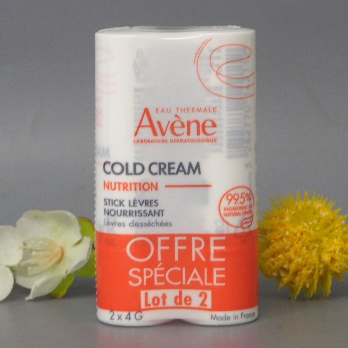 Avene Cold Cream Nourishing Lip Balm Set - Moisturizing & Protective 4g