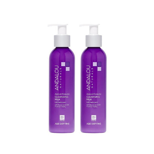 Probiotic Facial Cleansing Milk with Apricot Oil - Hydrating 6oz x2