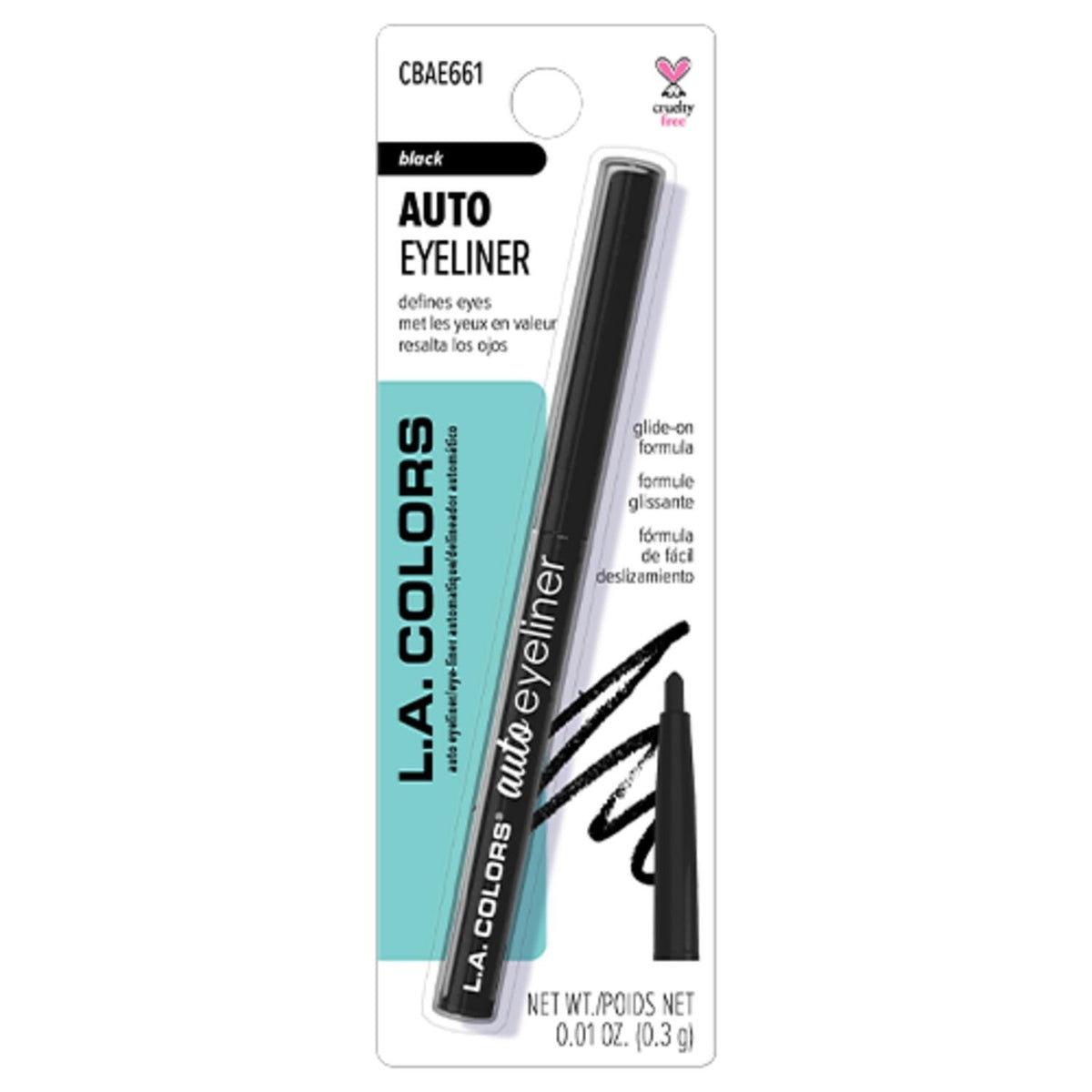 Auto Eyeliner Pencil - Smudge-Proof Black Eyeliner for Precise Eye Definition