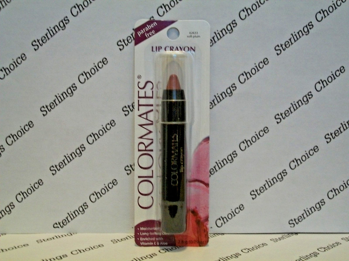 Lip Crayon Soft Plum - Long-Lasting Lip Color with Vitamin E & Aloe