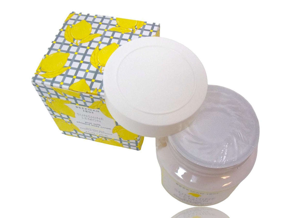 Goat Milk Whipped Body Cream 8oz - Sunshine Lemon