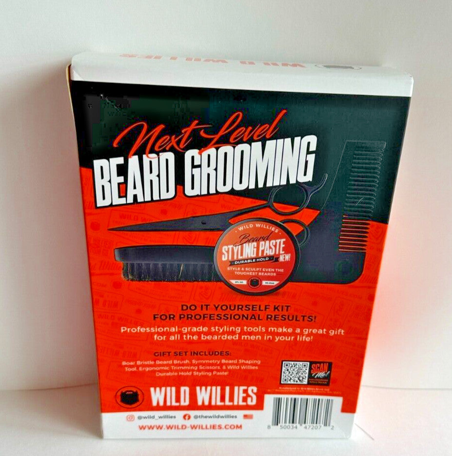 Wild Willies The Closer Beard Kit Professional Gift Set - New