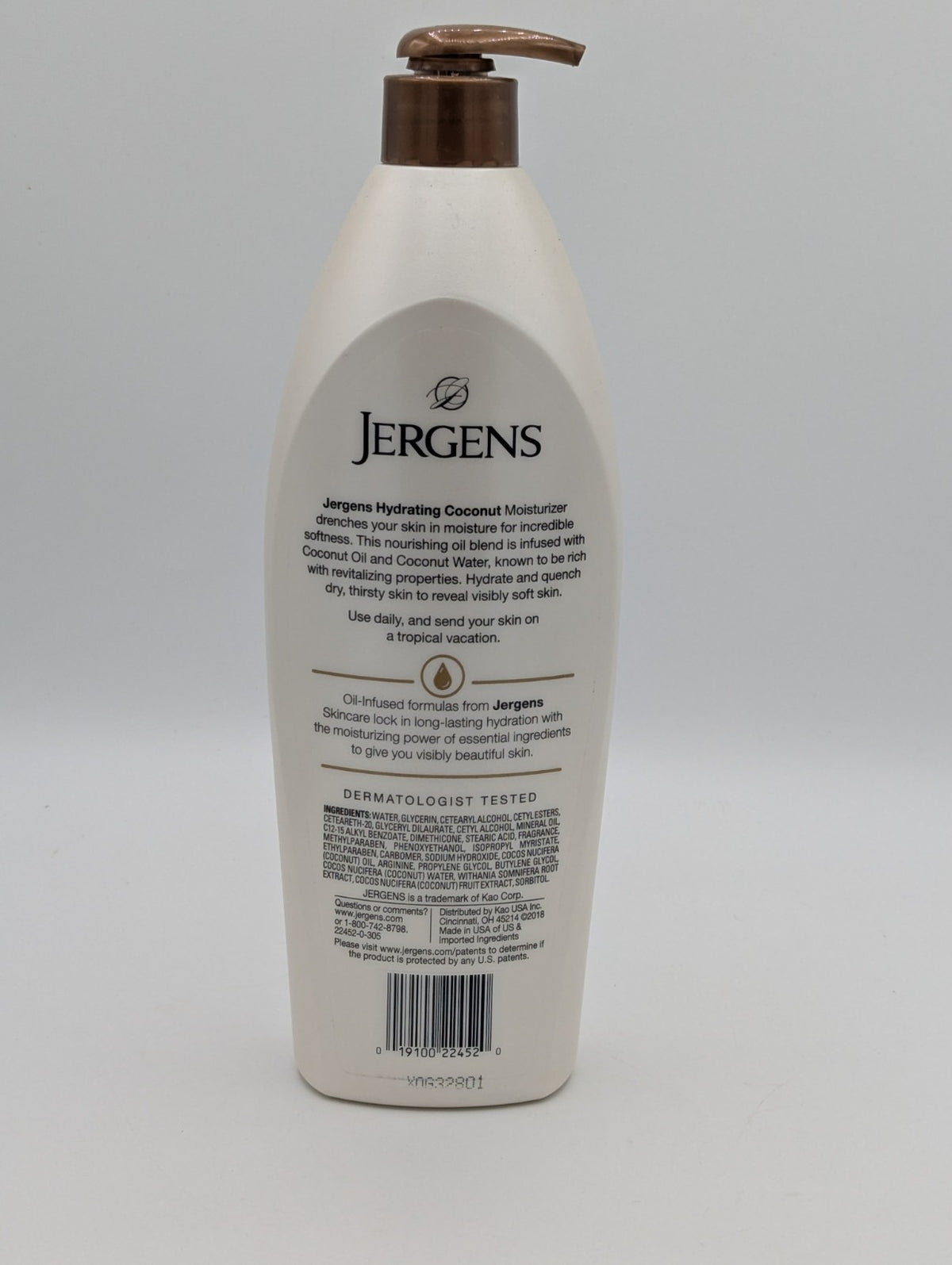 Jergens Hydrating Coconut Oil Body Lotion - 21oz