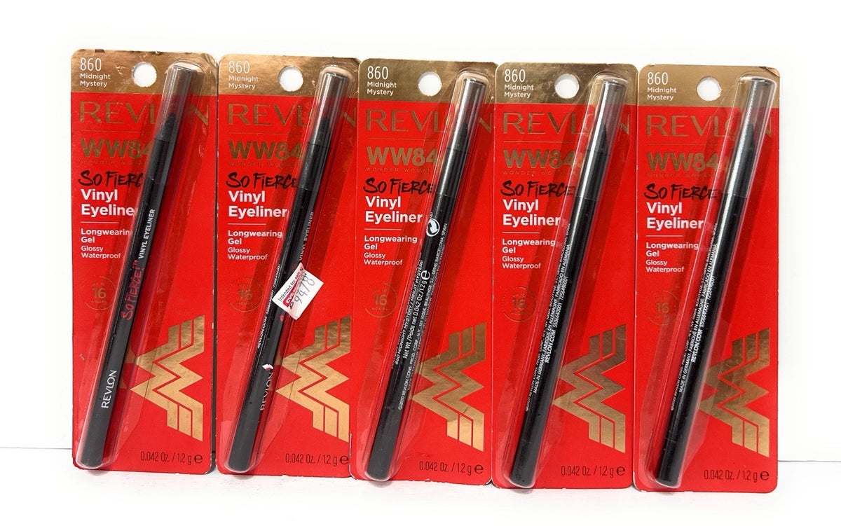 Revlon Wonder Woman Vinyl Eyeliner Set - Midnight Mystery 860, 5 Pack