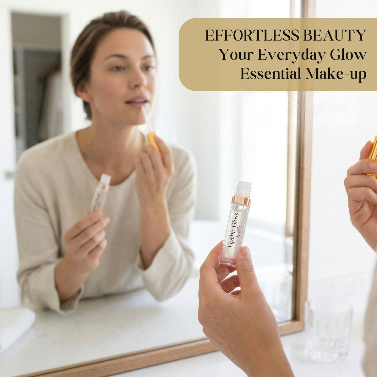 Clear Lip Gloss for Beautiful Shiny Lips - 0.34 oz by Ella International