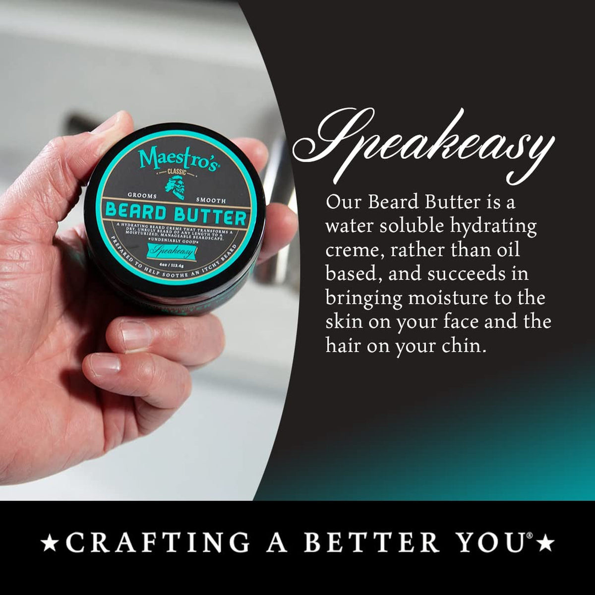 Hydrating Beard Butter for All Beard Types - Anti-Itch & Moisturizing 4 oz