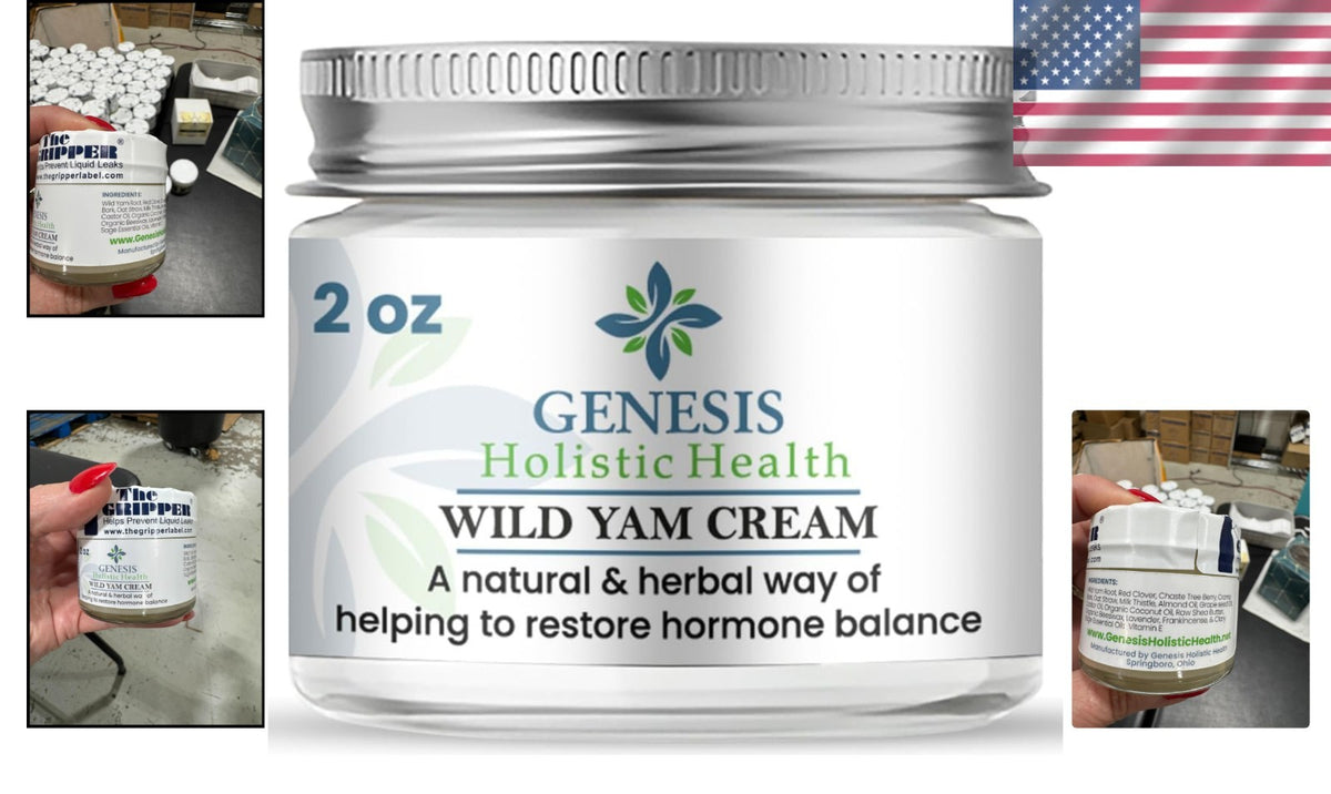 Genesis Wild Yam Root Cream - Organic Perimenopause Aid & Skin