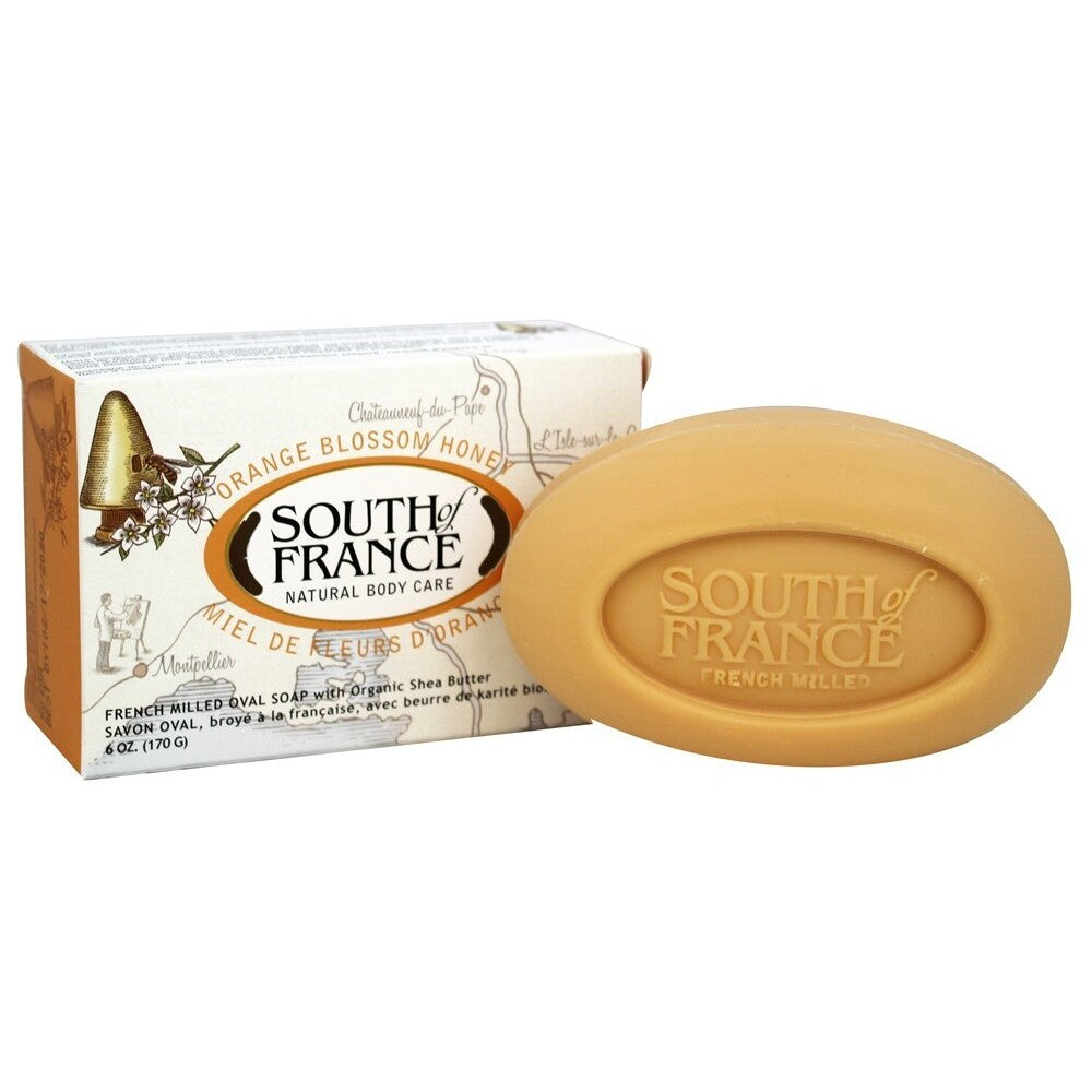 South of France French Milled Vegetable Bar Soap Orange Blossom