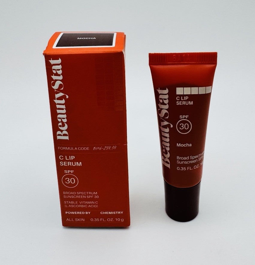 Lip Serum SPF 30 with Hydrating & Brightening Shades - Mocha & Butter Beige - 0.35 Fl Oz Lot of 2